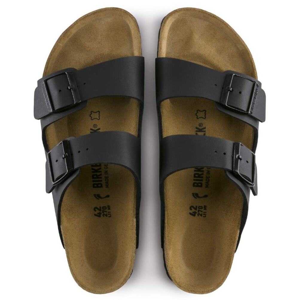 Birkenstock Arizona Birko-Flor Sandals Black Size W's 9 / M's 7